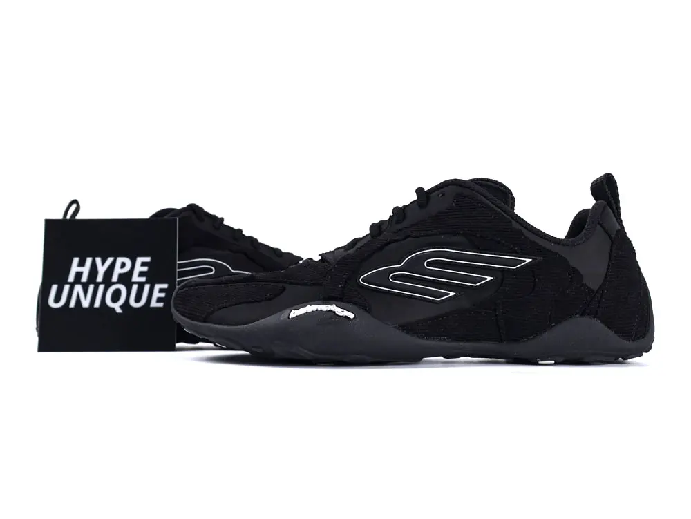 Monday Ultra Sneaker in Black Cotton and Polyester
