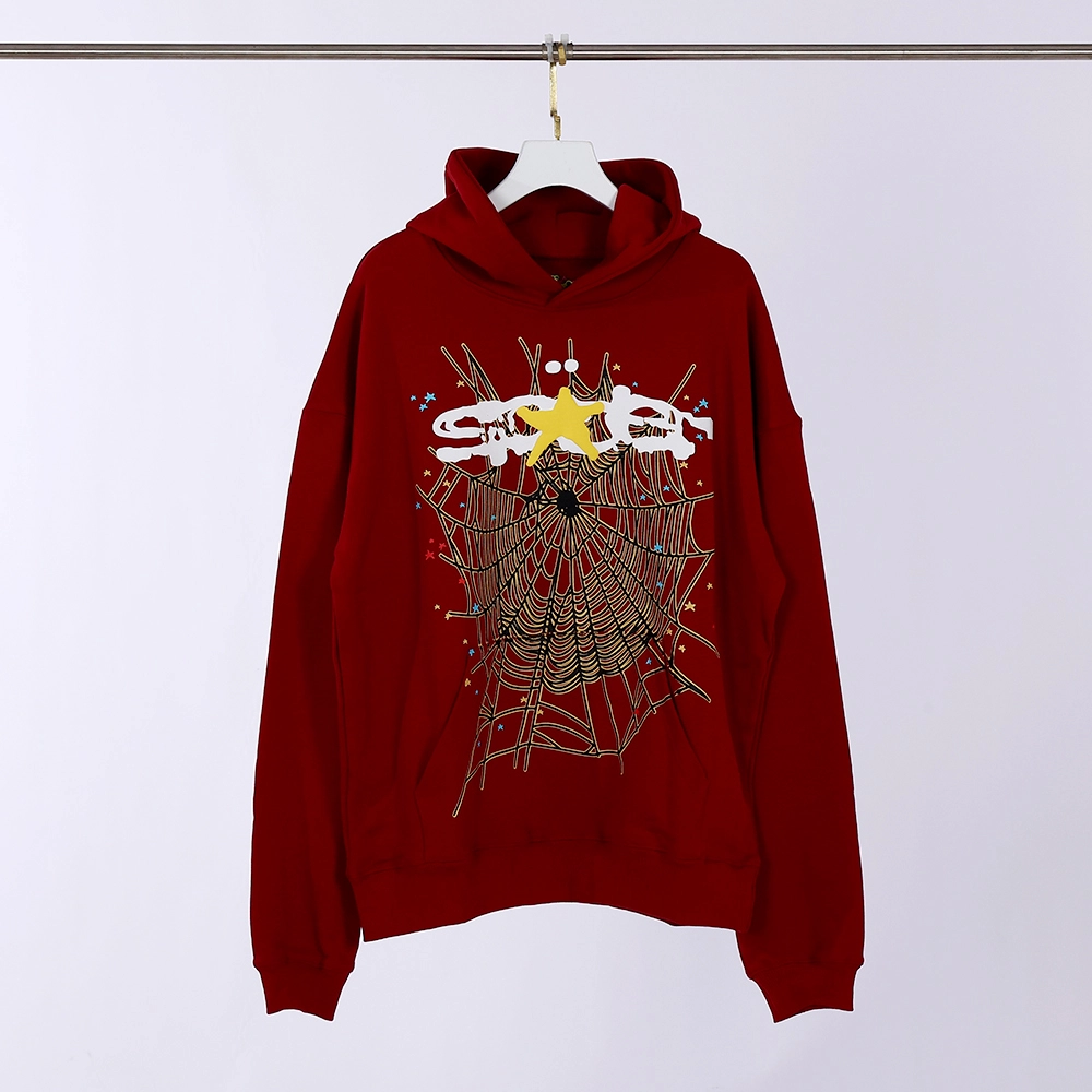Sp5der Hoodie ‘Maroon’ Red Replicas