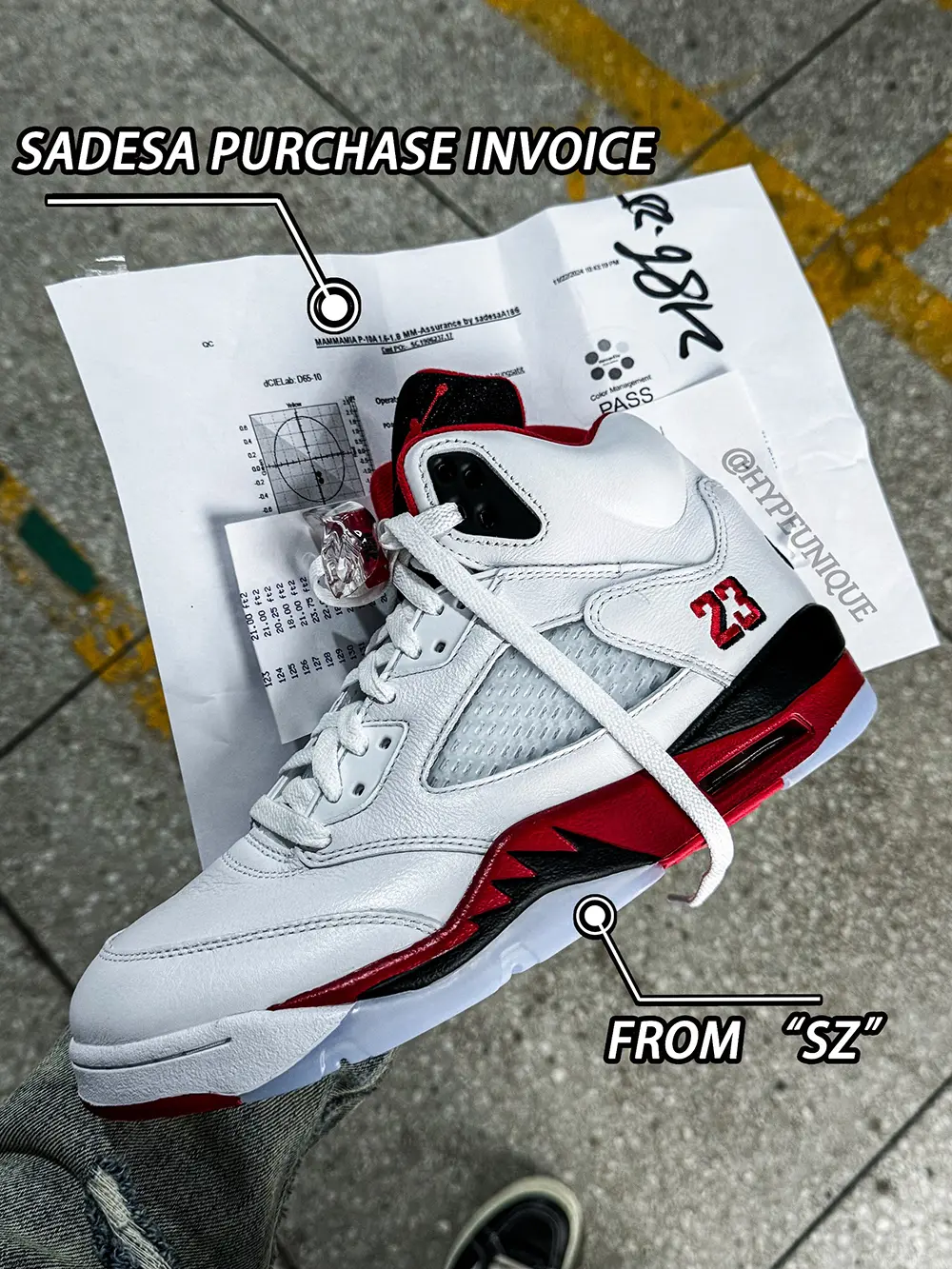 Air Jordan 5 “Fire Red” With Black Tongue Replica