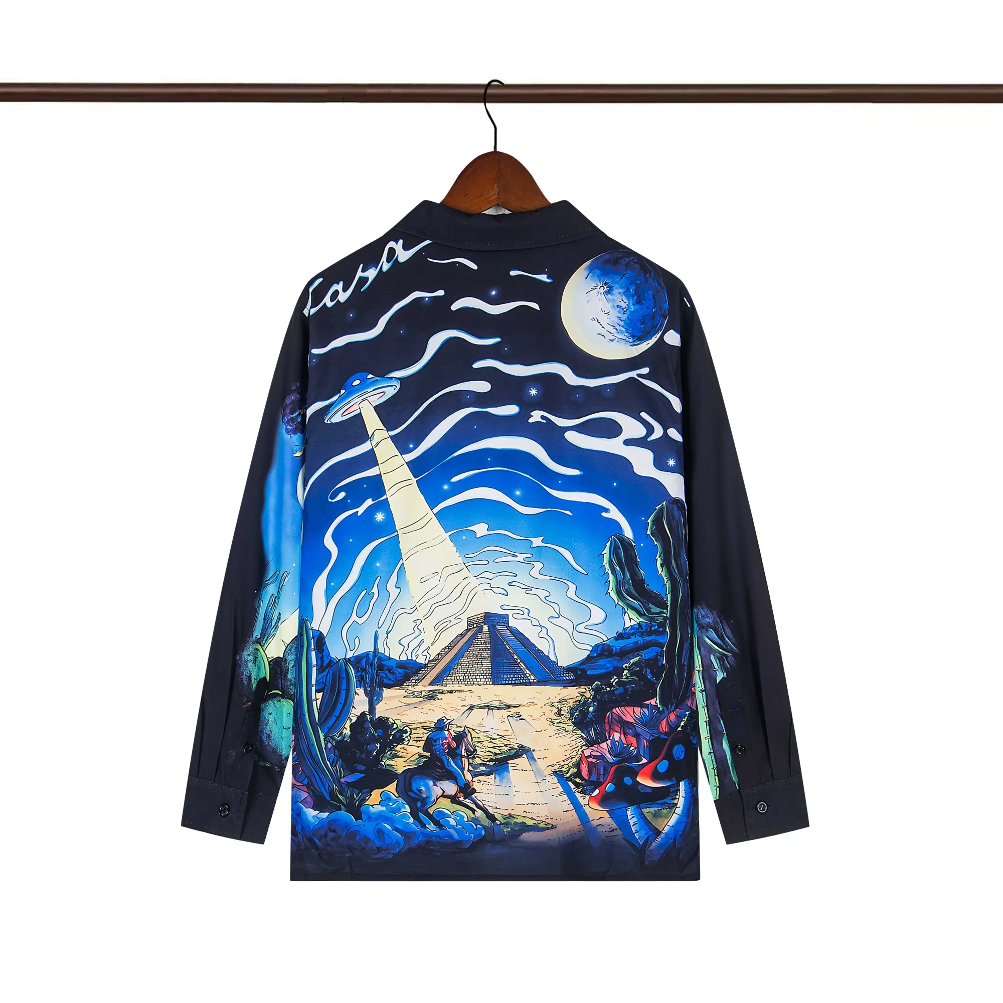 Back of C-Blanca Interstellar Western Silk Shirt