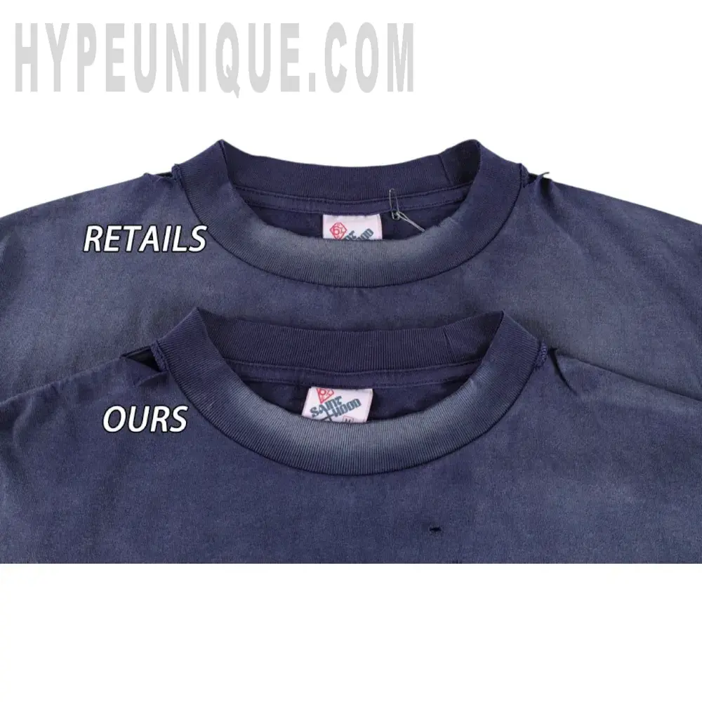 Close-up of the collar detail