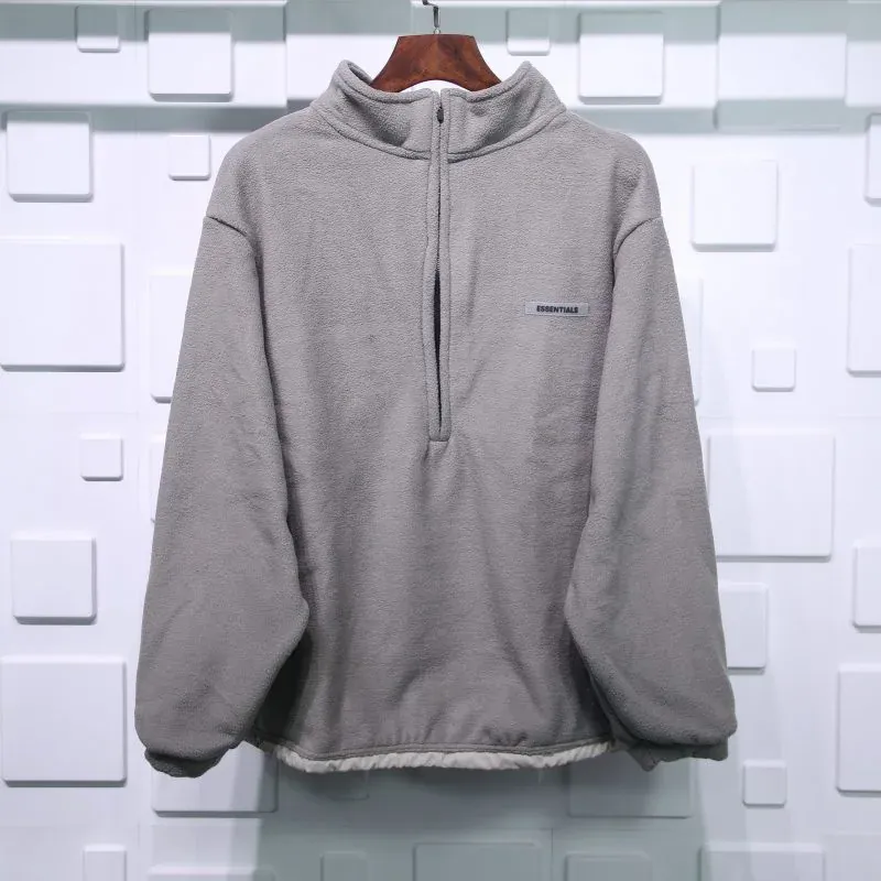 FEAR OF GOD ESSENTIALS POLAR FLEECE HALF-ZIP SWEATER REPLICA