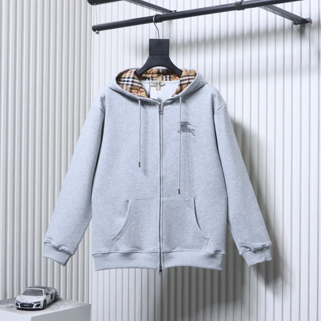 BBR Equestrian Logo Embroidered Oversized Zip-Up