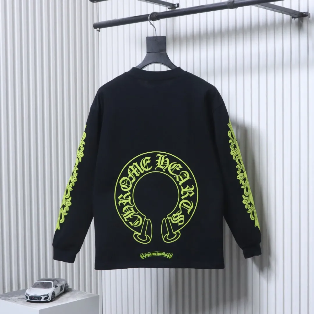 Back CH Cross Sanskrit Scroll Long-Sleeve Shirt