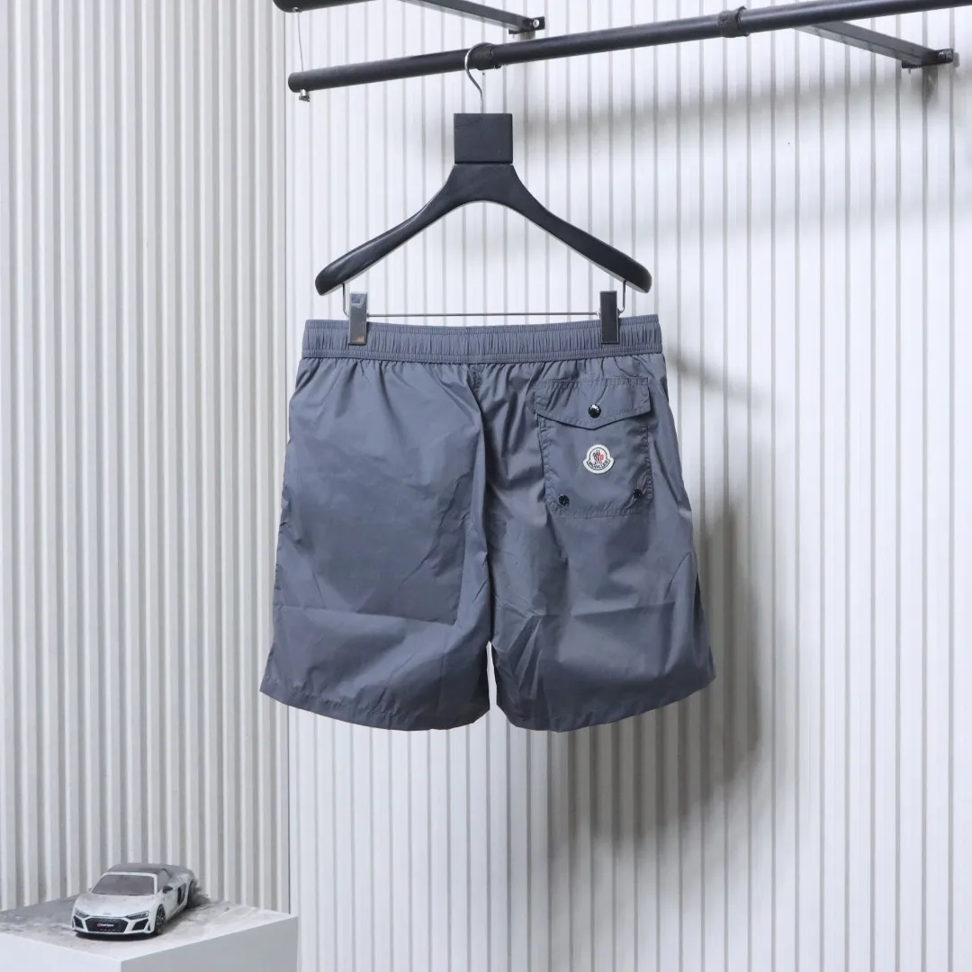 Back Mcler Classic Logo Pocket Quick-Dry Nylon Shorts