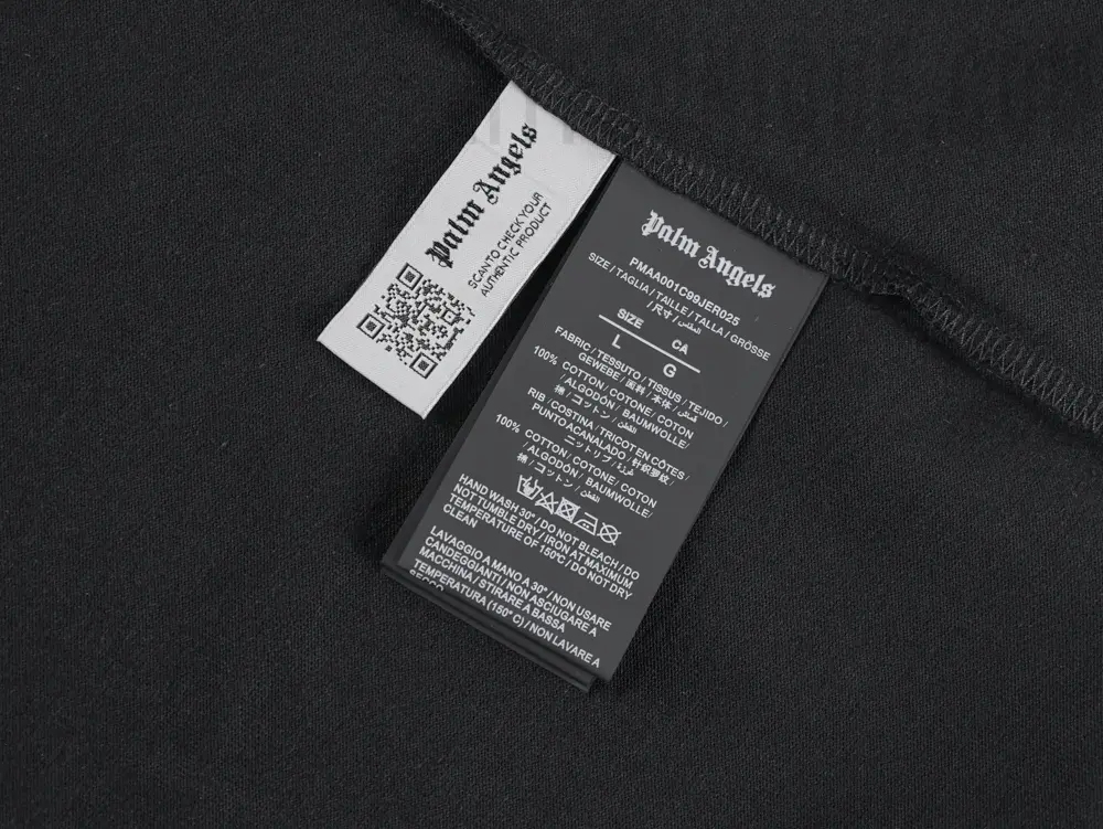 the wash and size label