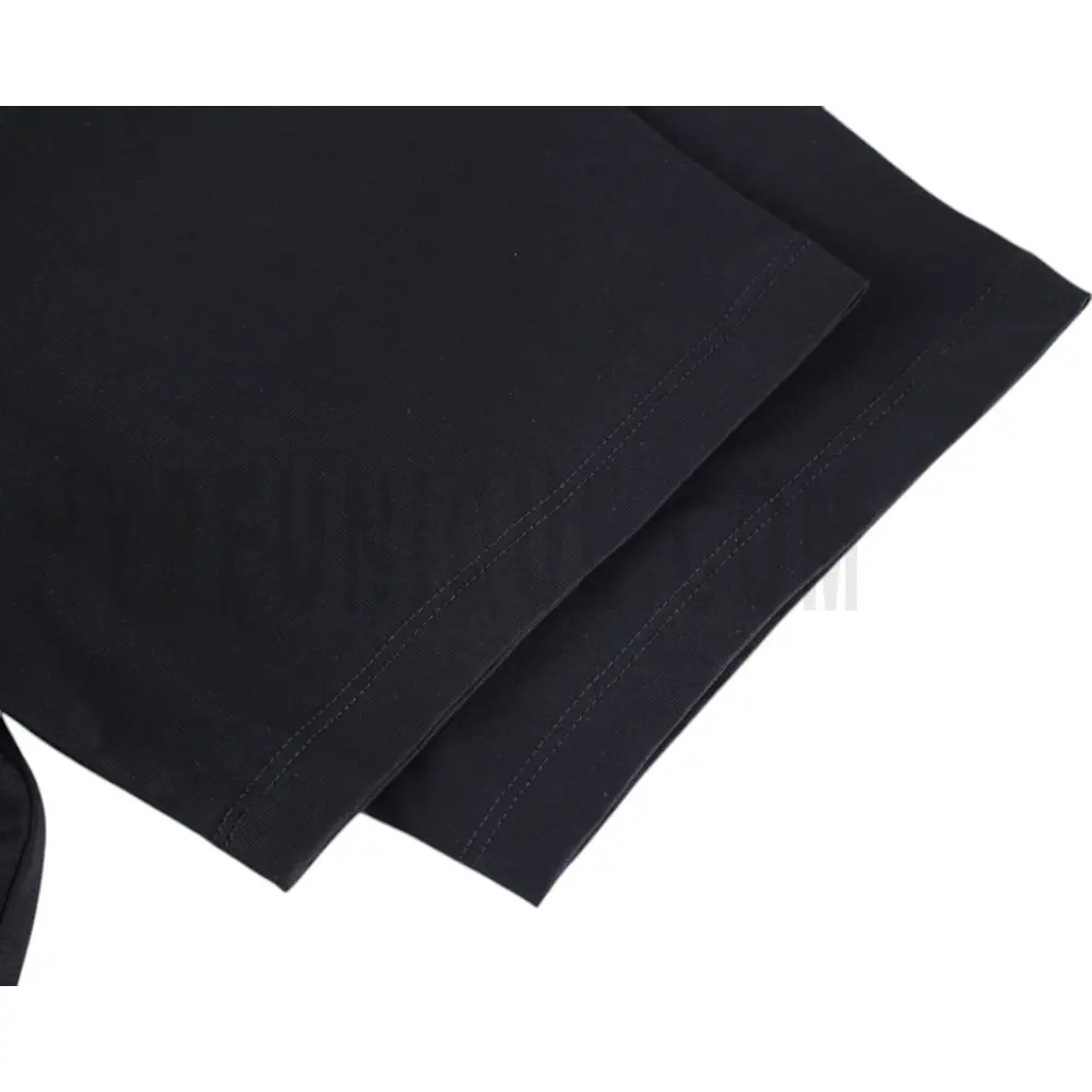 The sleeves of the black clothes