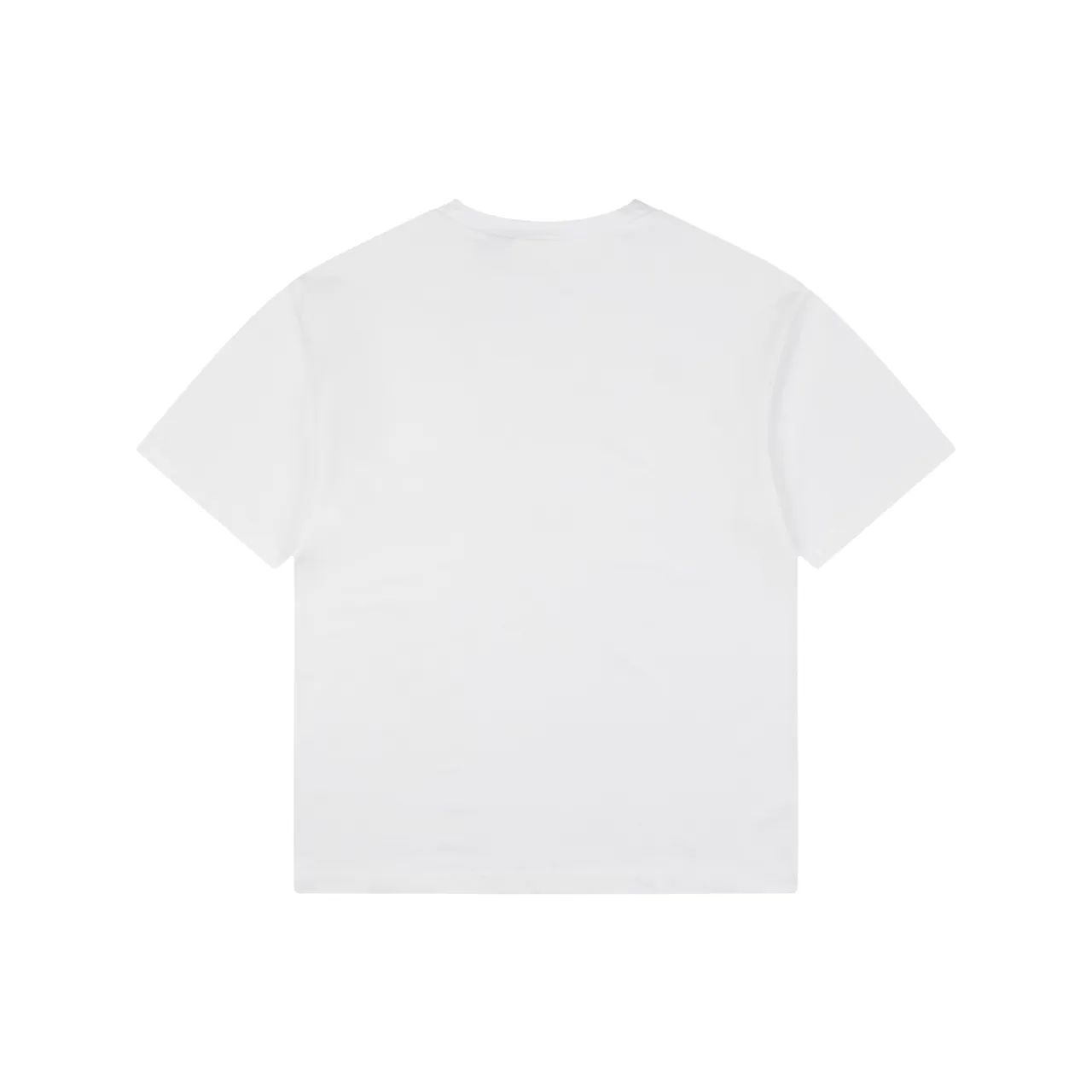 Back of Equestrian Horse Embroidered Check Logo T-Shirt Color White