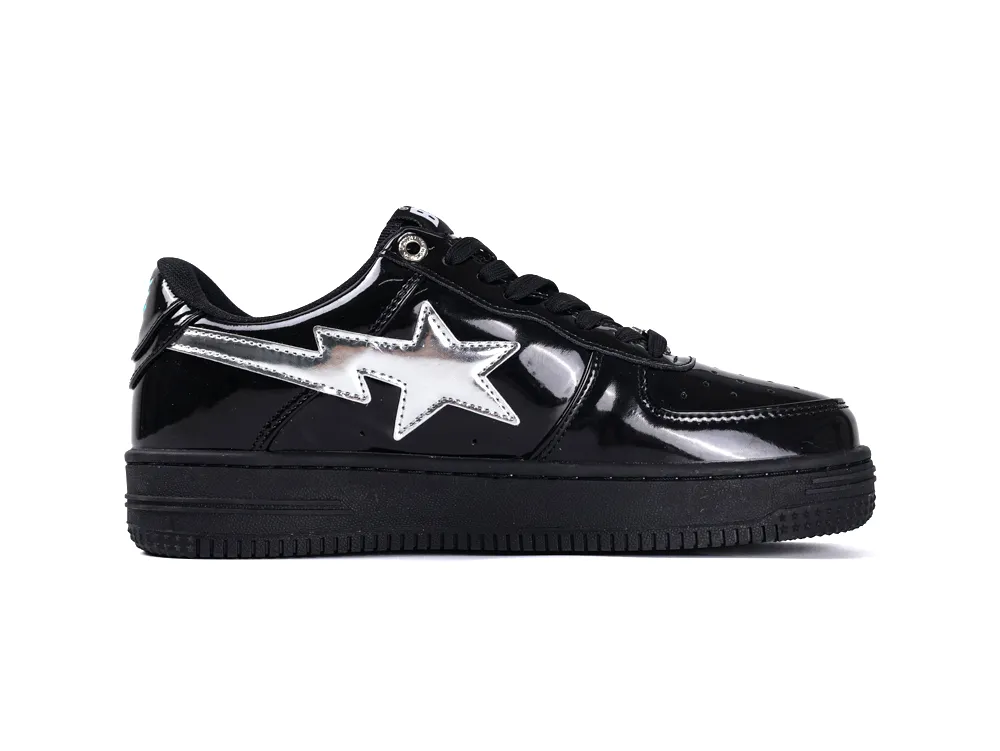 A Bathing Ape x Solebox Bape Sta Tokyo Lights Patent Black Right Side View