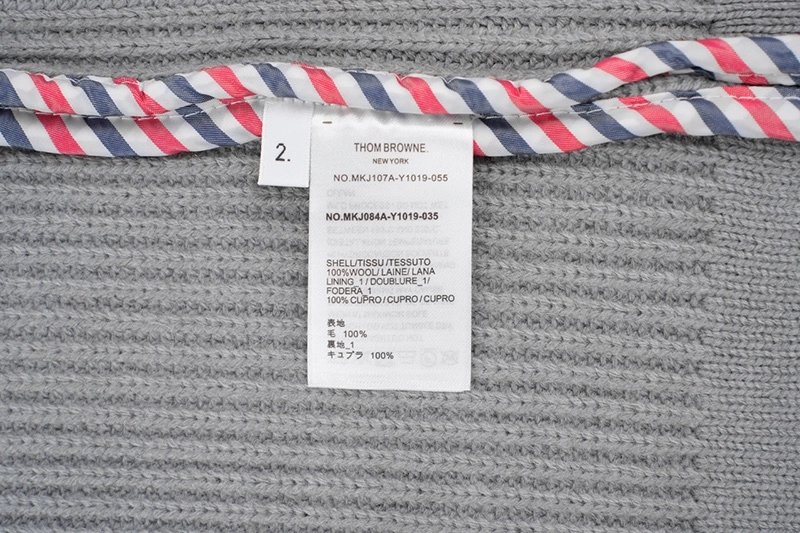 Virgin-wool Half Cardigan Hooded Duffle Jacket