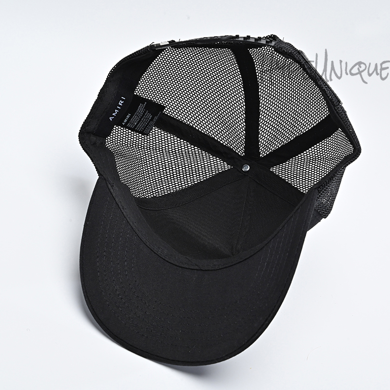 AMIRI Three Star Trucker Snapback Cap Blue:White