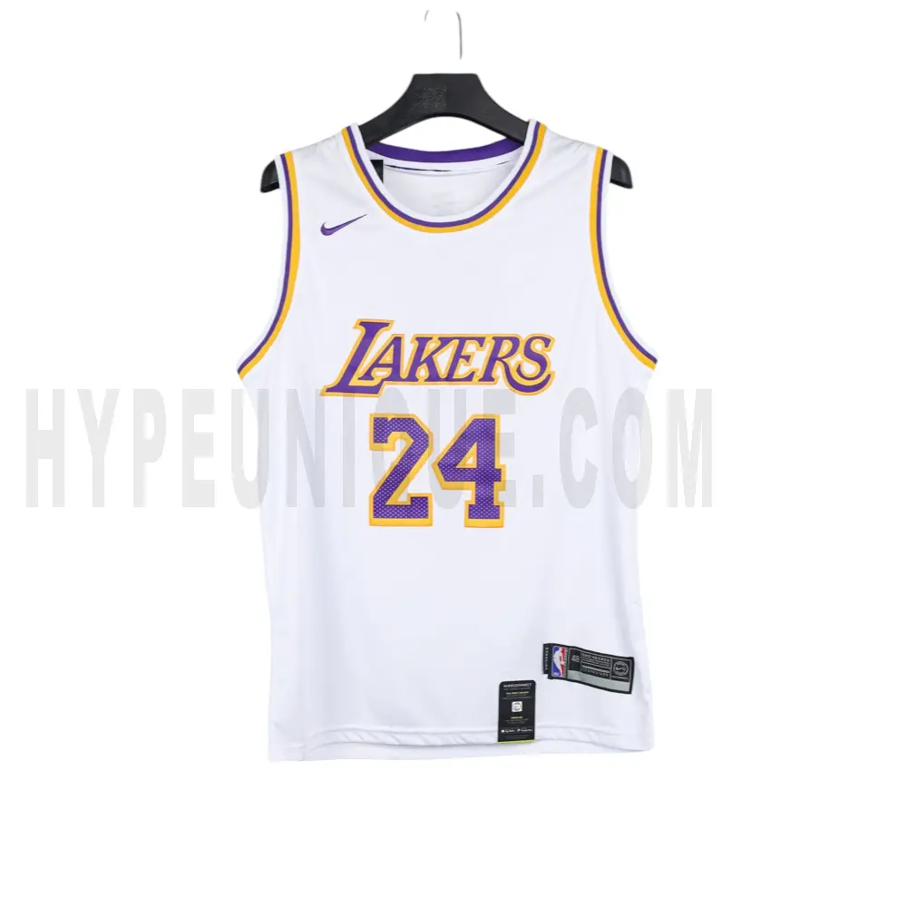 75th Anniversary Los Angeles Lakets White Round Collar #24 NBA Jersey-311