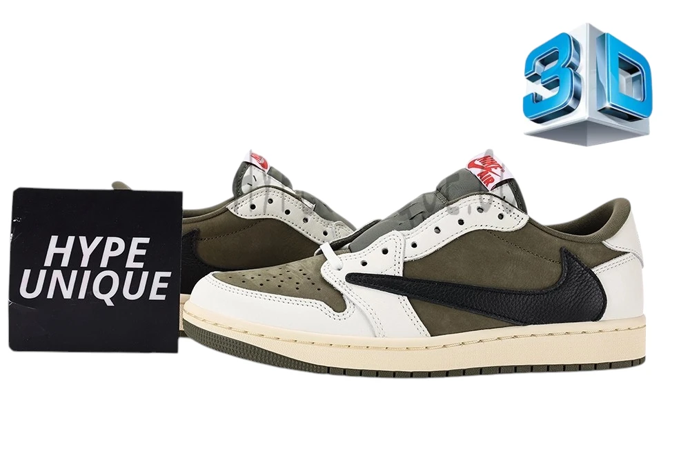 Travis Scott X Air Jordan 1 Low Og “Medium Olive” Reps