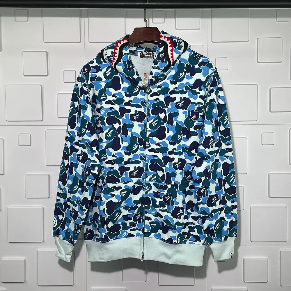 BAPE ABC Shark Full Zip Hoodie Pink/Blue