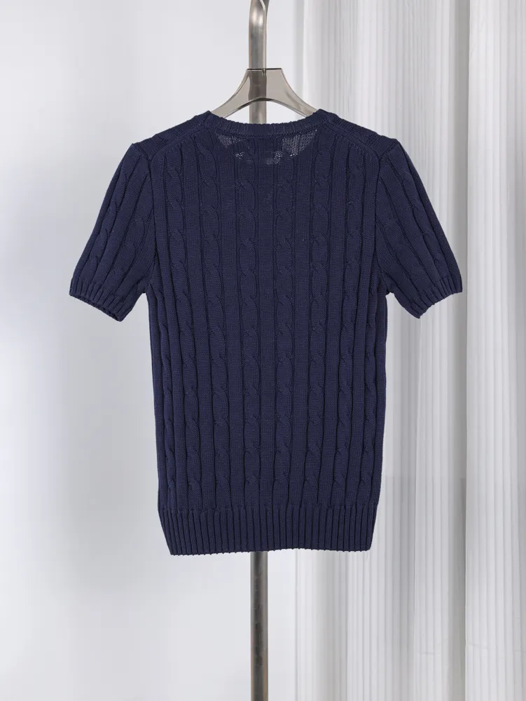 RL Pony Pocket Knit Cotton T-Shirt