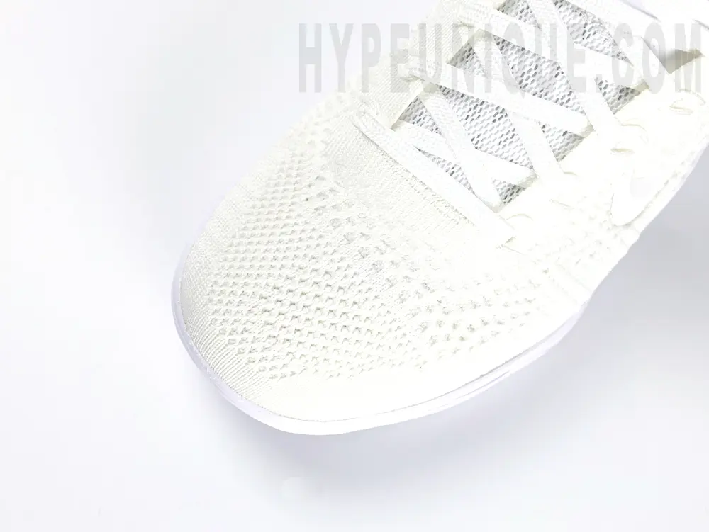 the white toe box