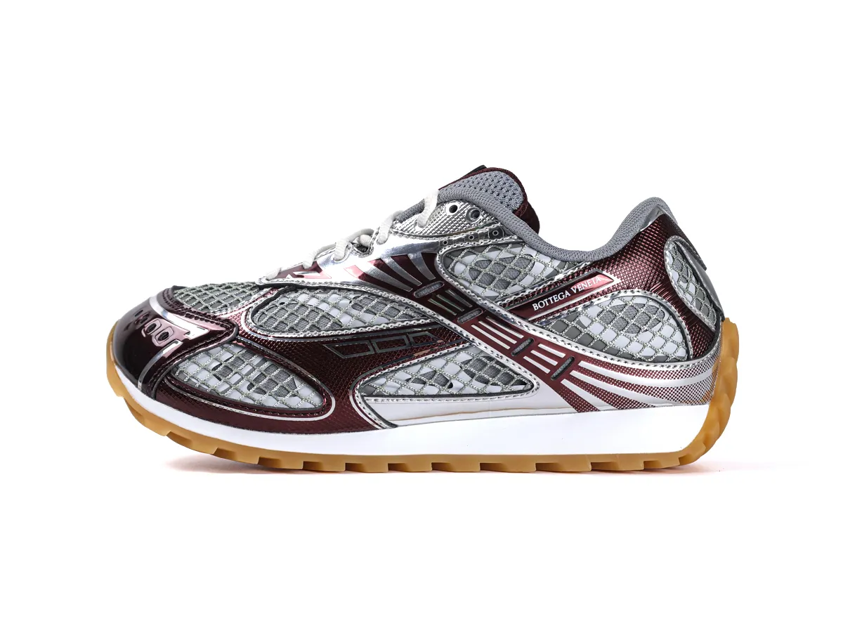 BV Orbit Sneakers Burgundy Merlot Left Side View