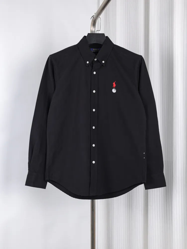 RL Pony Oxford Cotton Button Down Long Sleeve Shirt
