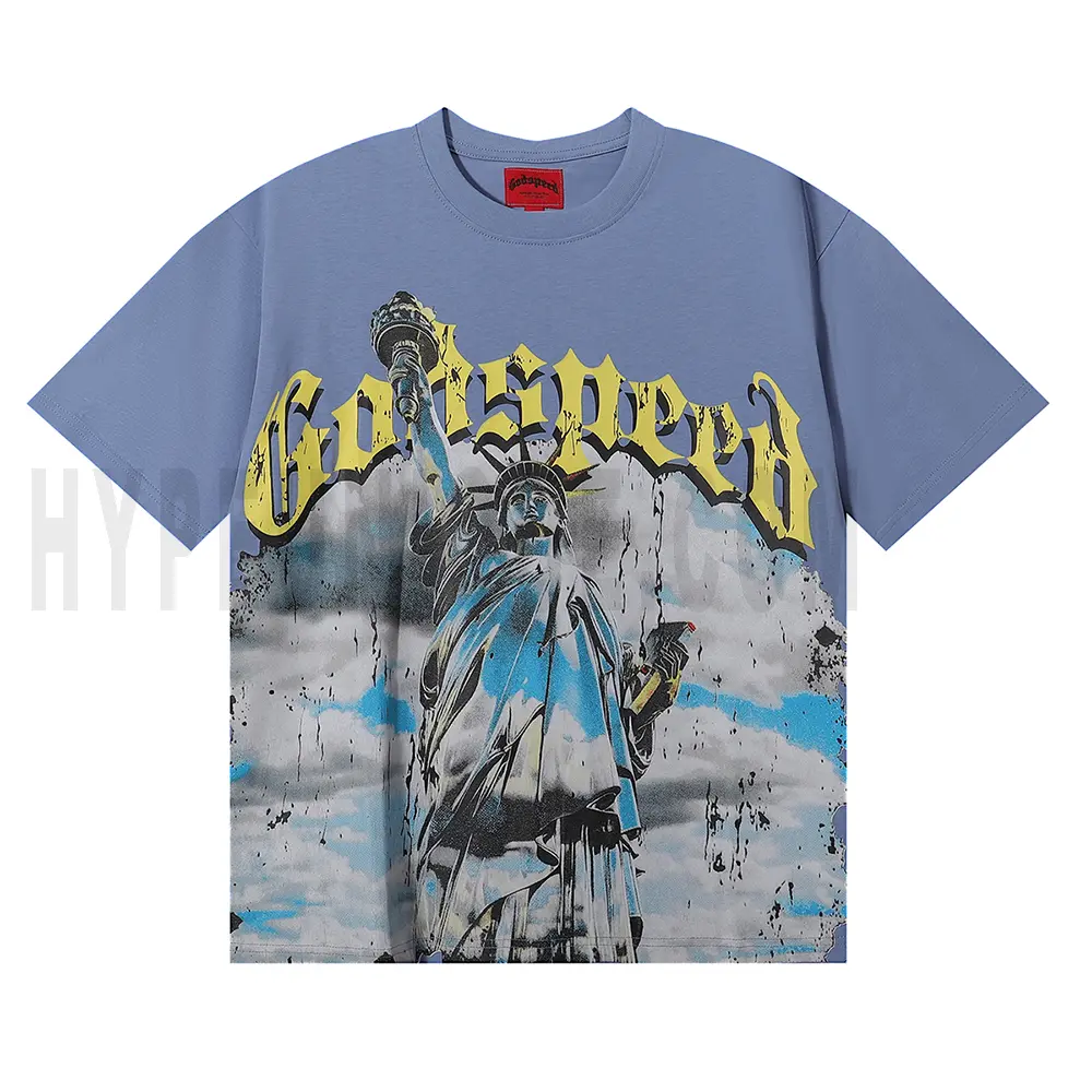 The front of the blue clothes