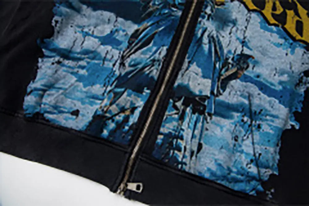 Printed graphic on the front of the clothes