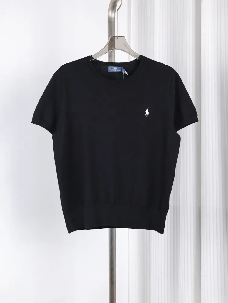 RL Pony Knit Cotton Crewneck T-Shirt