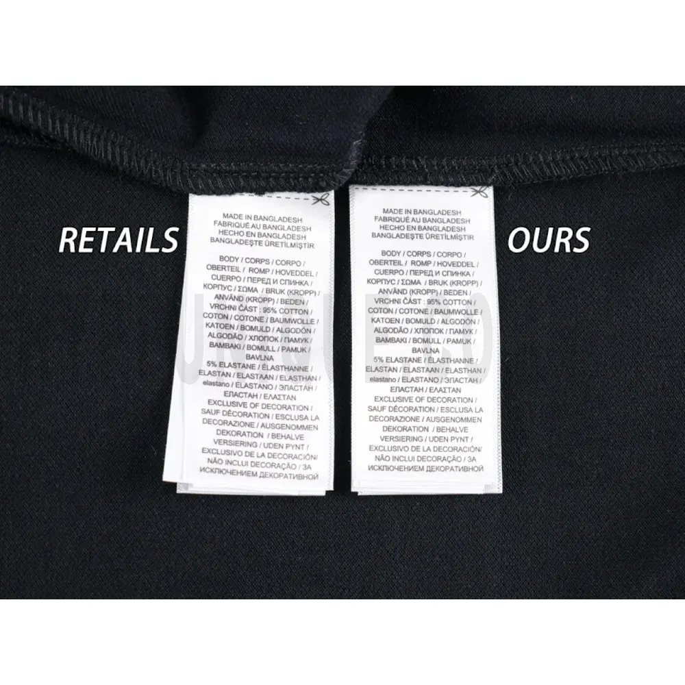 Washing Label Comparison Diagram