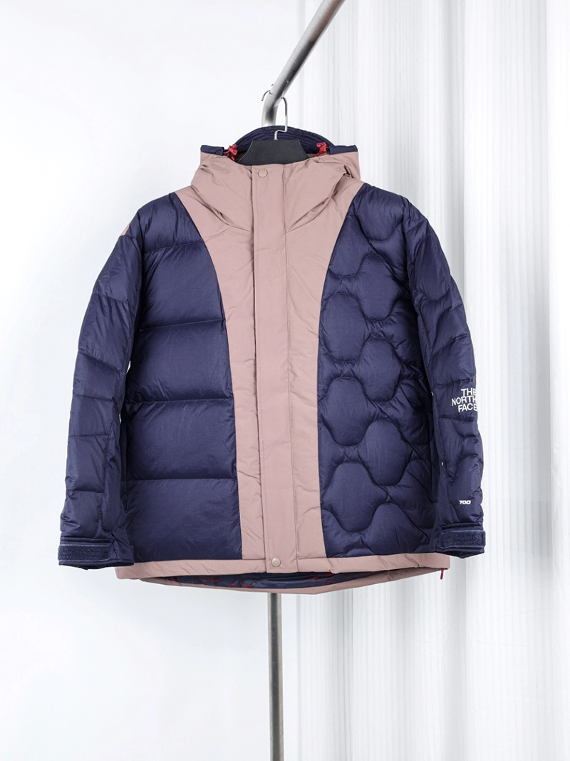TNF Ue Limited Color Matching Zipper Hooded Down Jacket