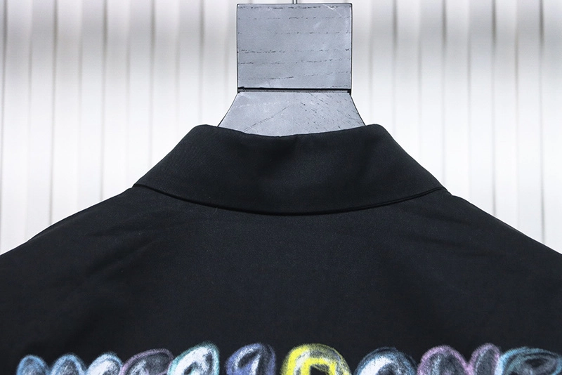 Back Colorful Graffiti Print Shirt