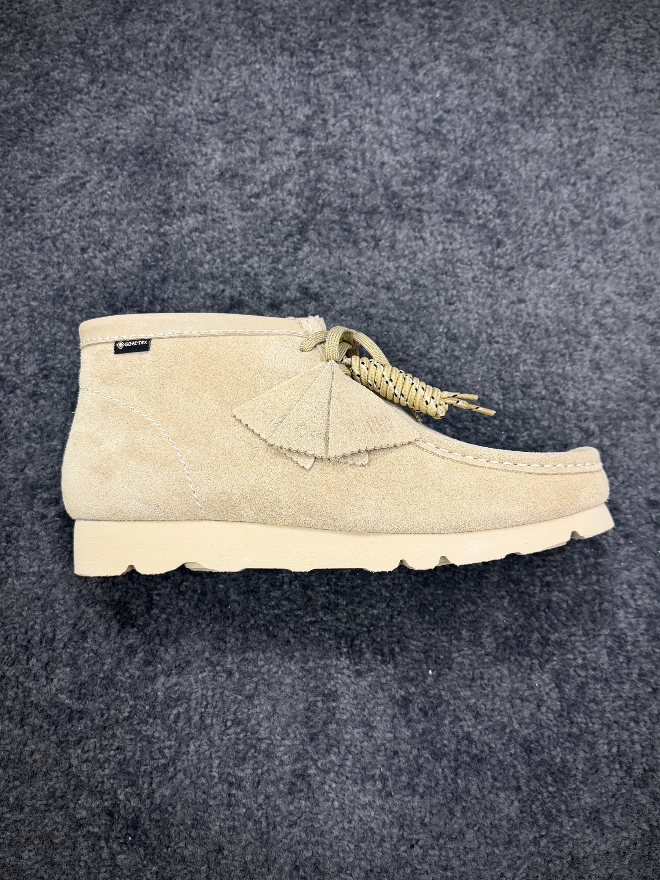 Wallabee BT GTX Maple Suede Shoes Side View