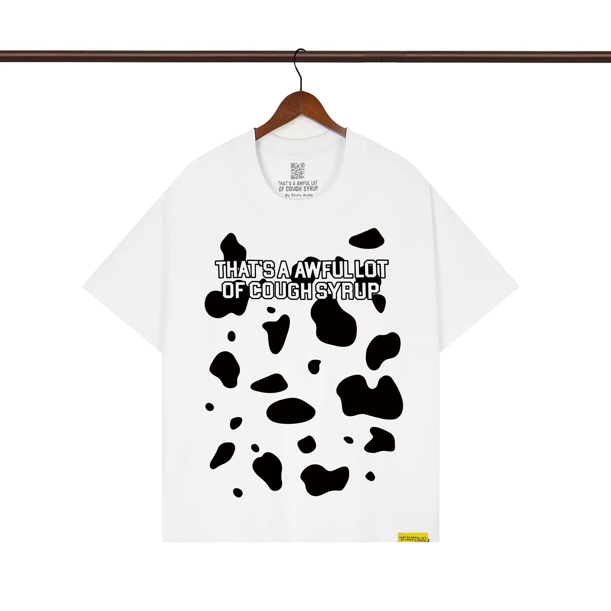 That’s A Awful Lot Of Cough Syrup Cow Print Holstein Graphic T-Shirt