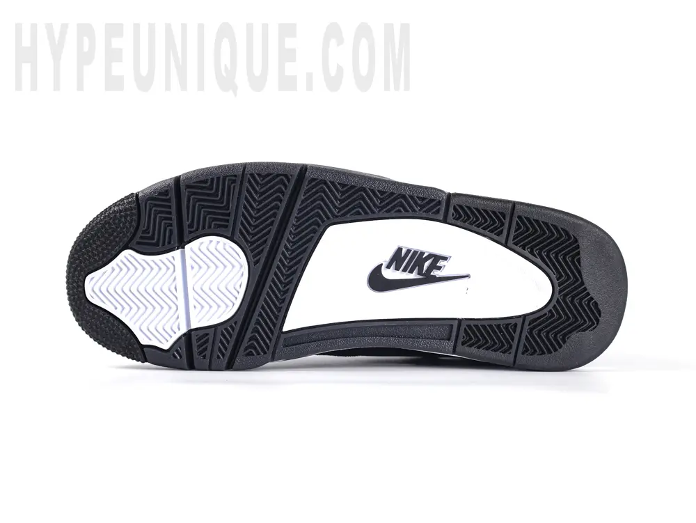 black and white outsole