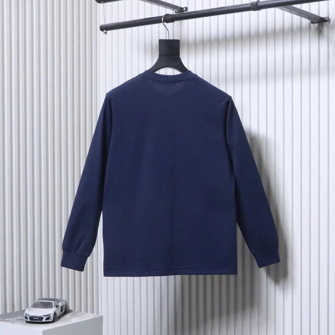 Back View RL Pony Embroidered Henley Long Sleeve Shirt