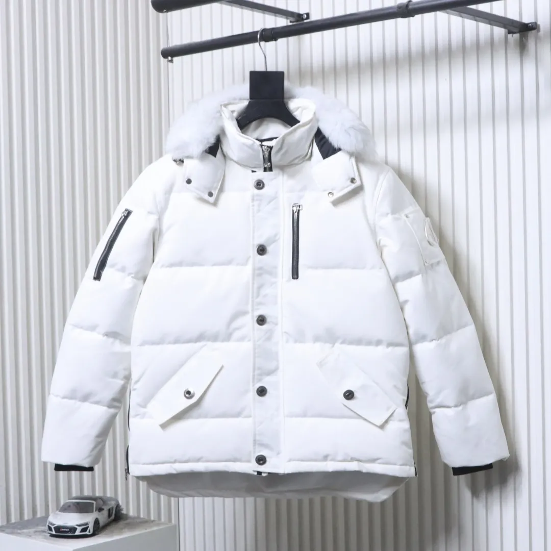 M.K. 06 Silver Scissors Fur Collar Down Jacket