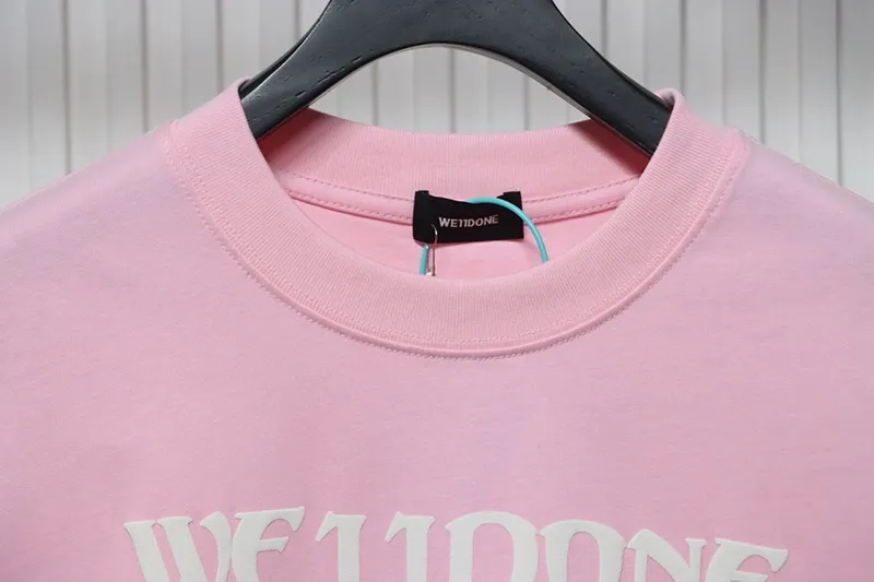 WE11 DONE Luminous Bullet Screen Letter Print T-Shirt