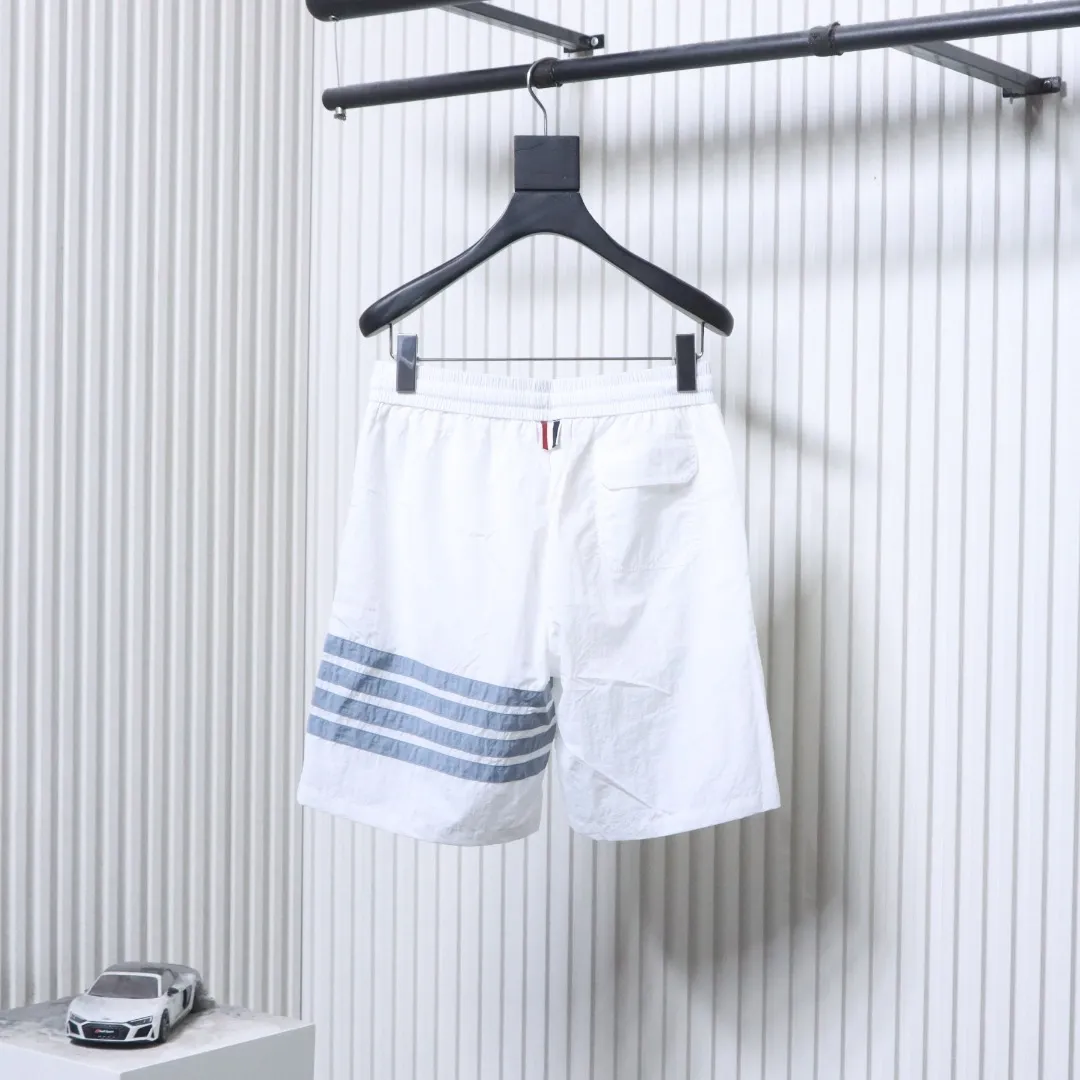 TB Four-Stripe Beach Shorts Quick-Dry Swim Shorts