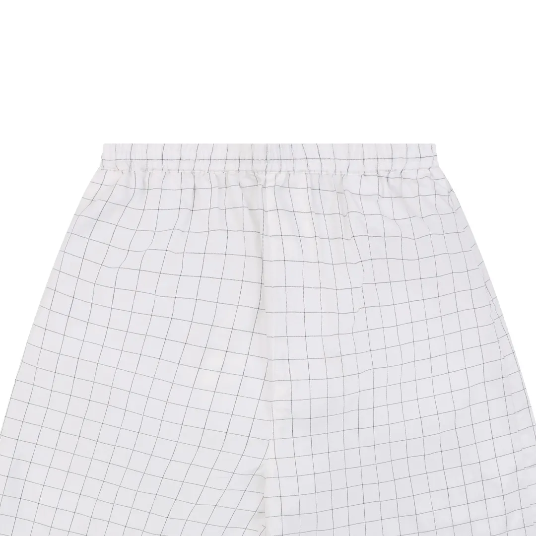Acne Check Grid Shorts Details