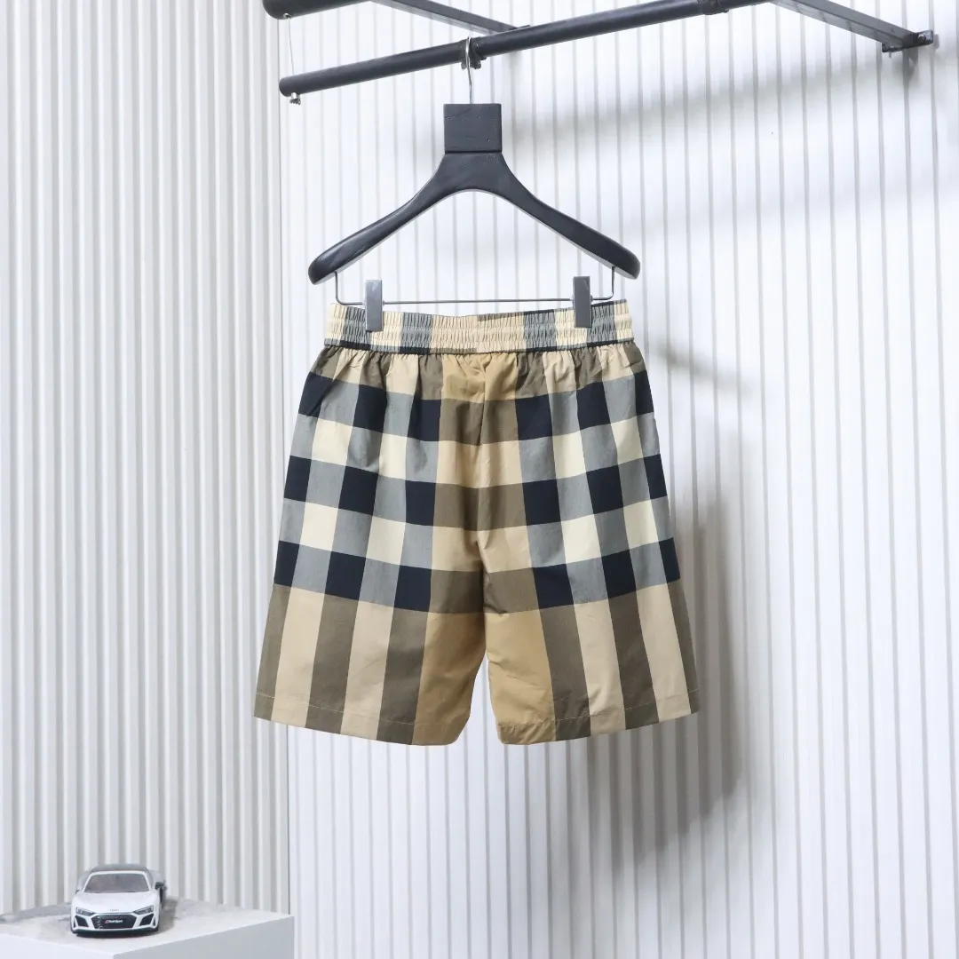 BBR Classic Striped Plaid Wide-Leg Shorts