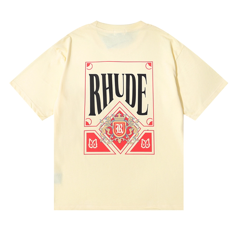 Rhude Card Print T-Shirt Reps