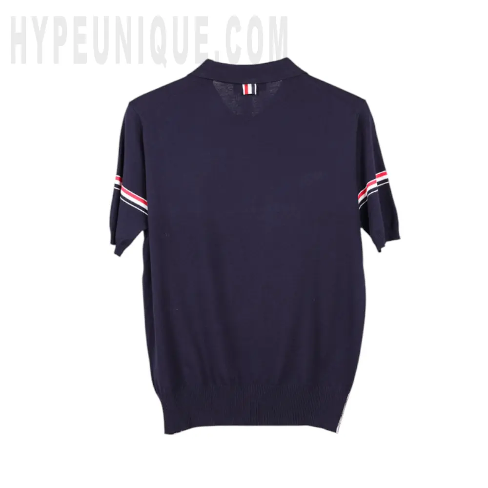 Merino Wool 4-Bar Polo Shirt