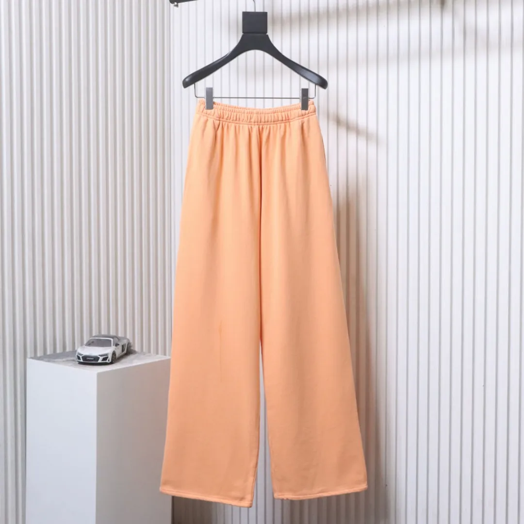 Acne Letter Print Washed Straight-Leg Pants