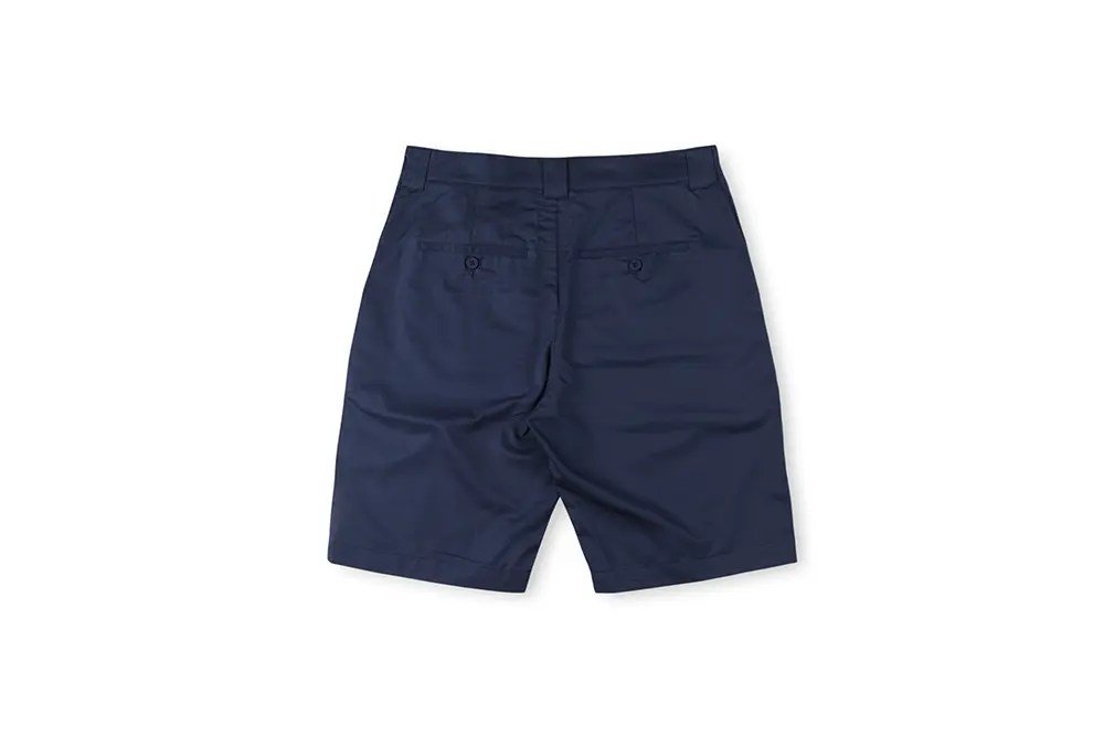 That’s an Awful Lot of Cough Syrup Letter Print Casual Shorts (blue back View)