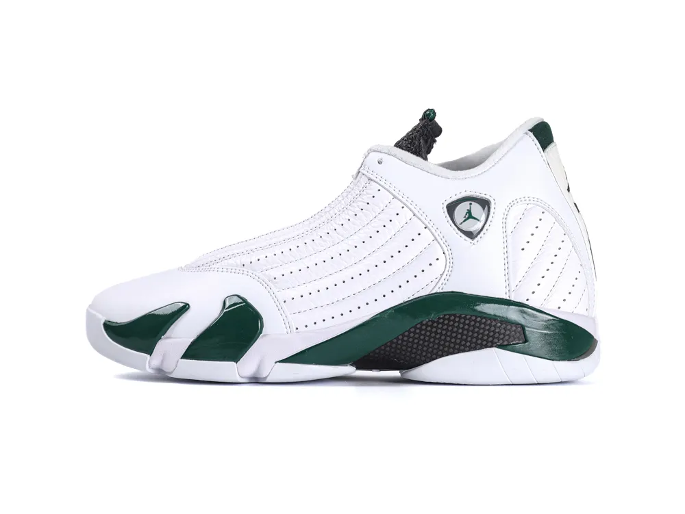 Jordan 14 Retro Forest Green Left Side View