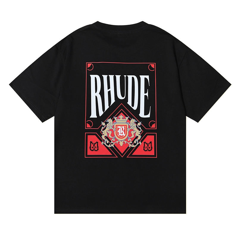 Rhude Card Print T-Shirt Reps