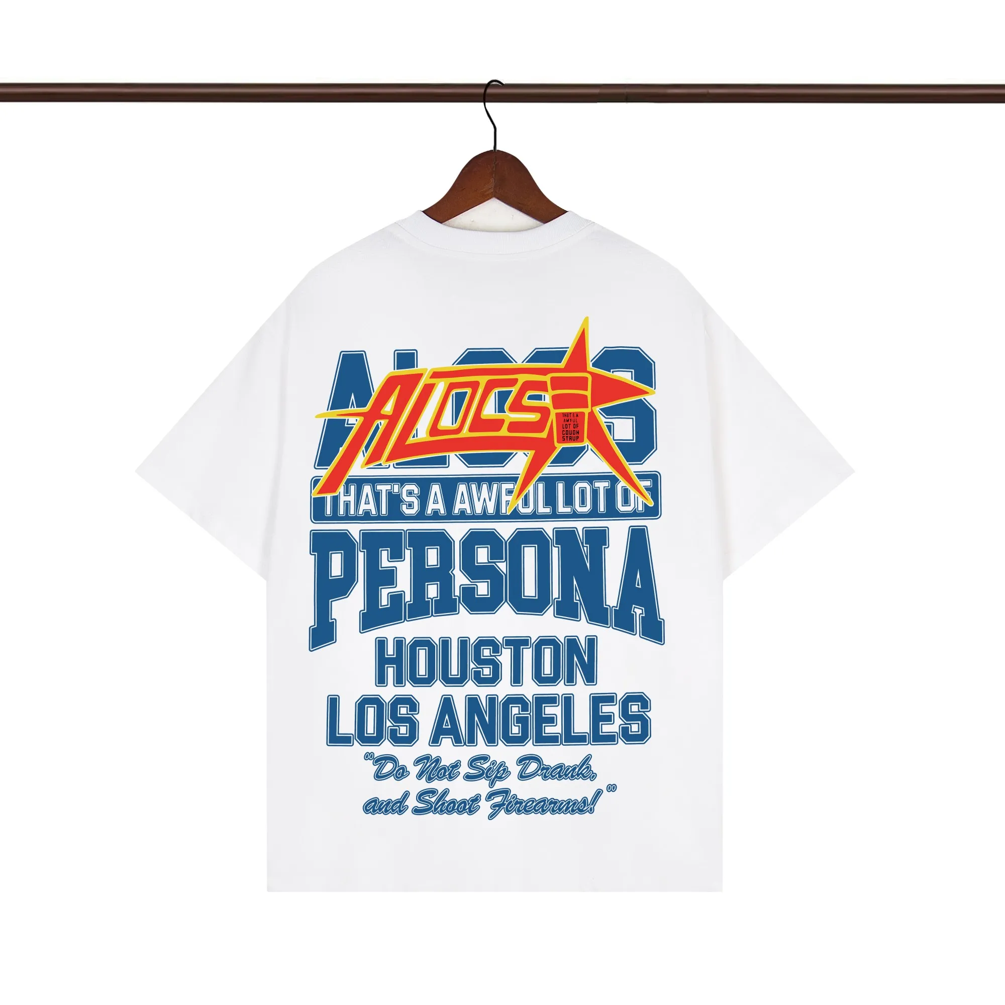 Back of That’s A Awful Lot Of Cough Syrup Persona Athletic Dept Graphic T-Shirt