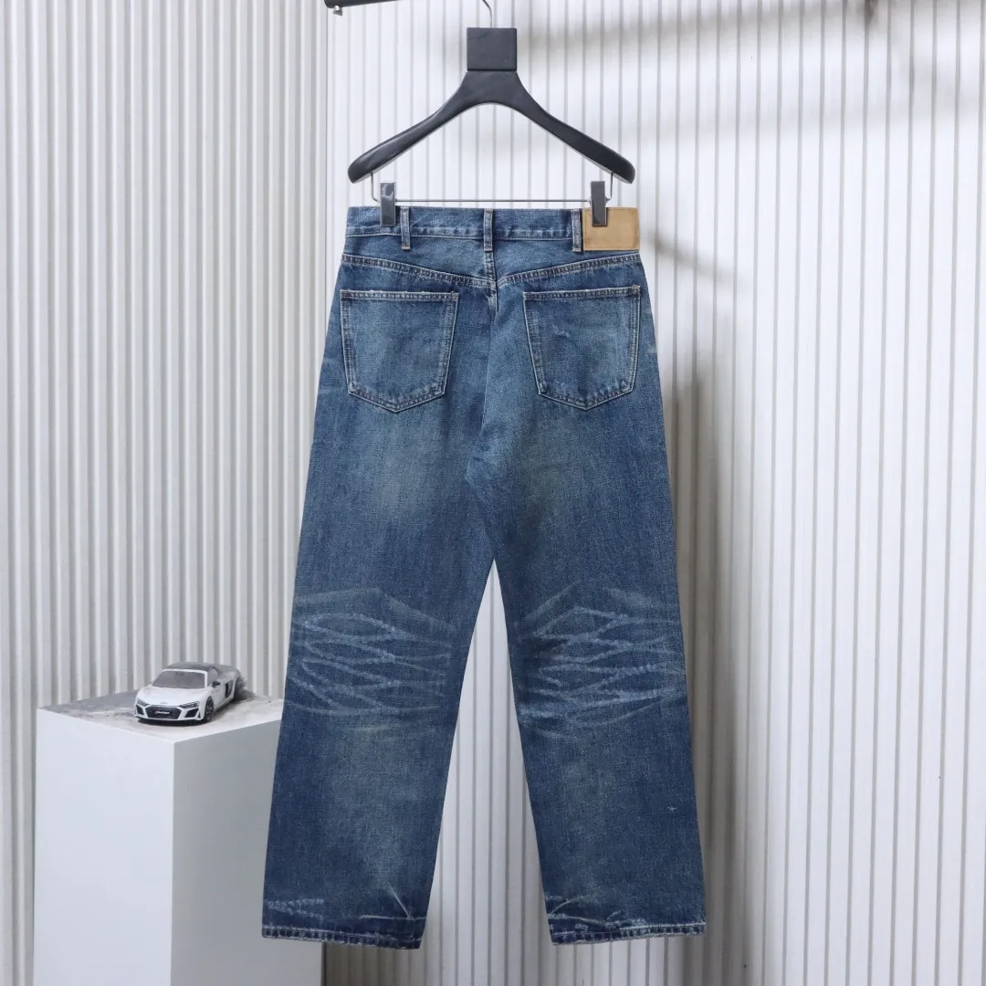 Back CL 24SS Blue Distressed Japanese Denim Jeans