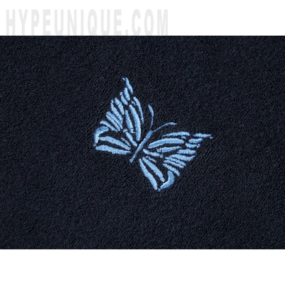 Embroidered graphic on the front of the garment