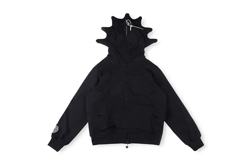Blackout Rhinestone Hoodie (Black)