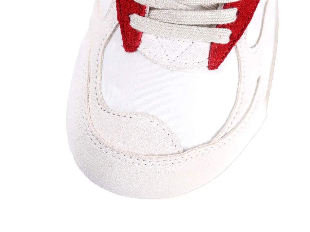 BV Orbit Flash Sneakers Optic White & Cardinal Red Top View