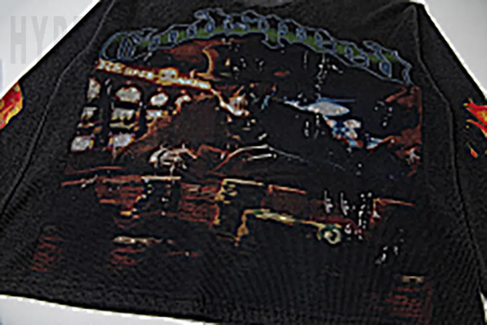 Printed graphic on the front of the clothes