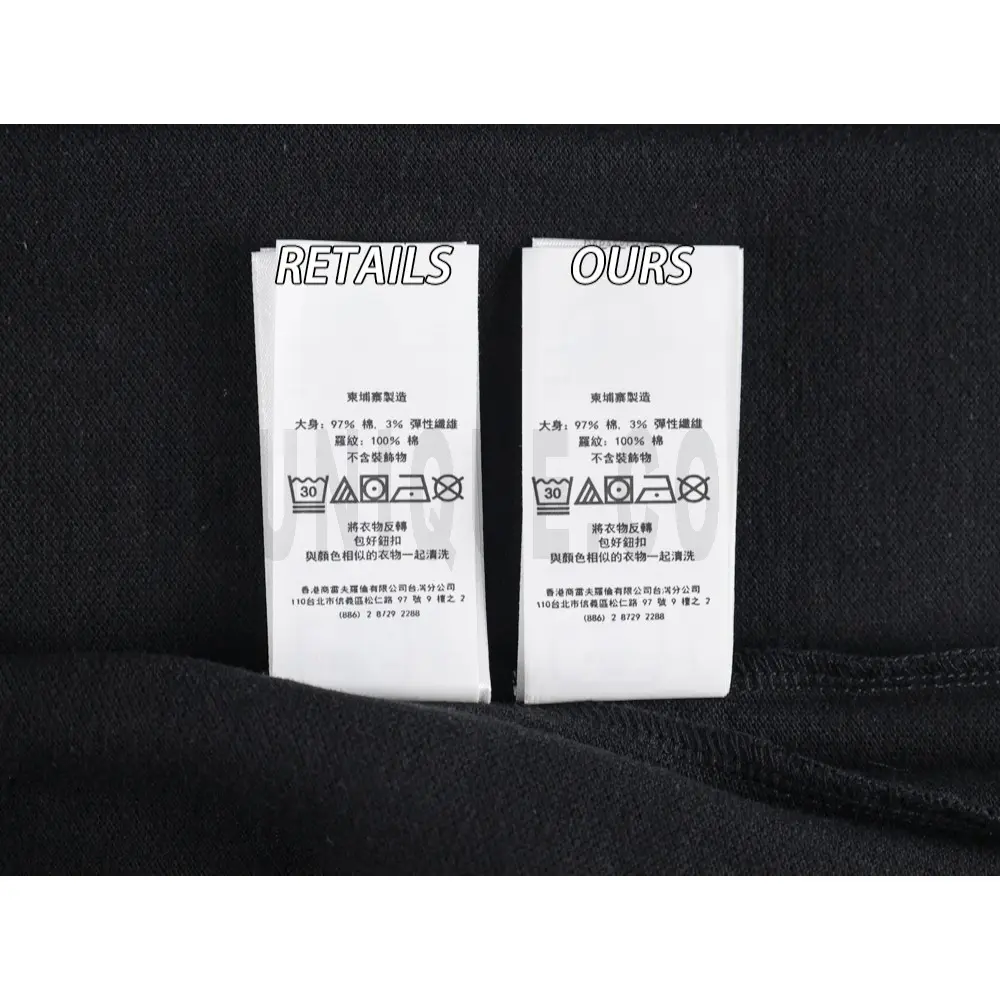 Washing Label Comparison Diagram